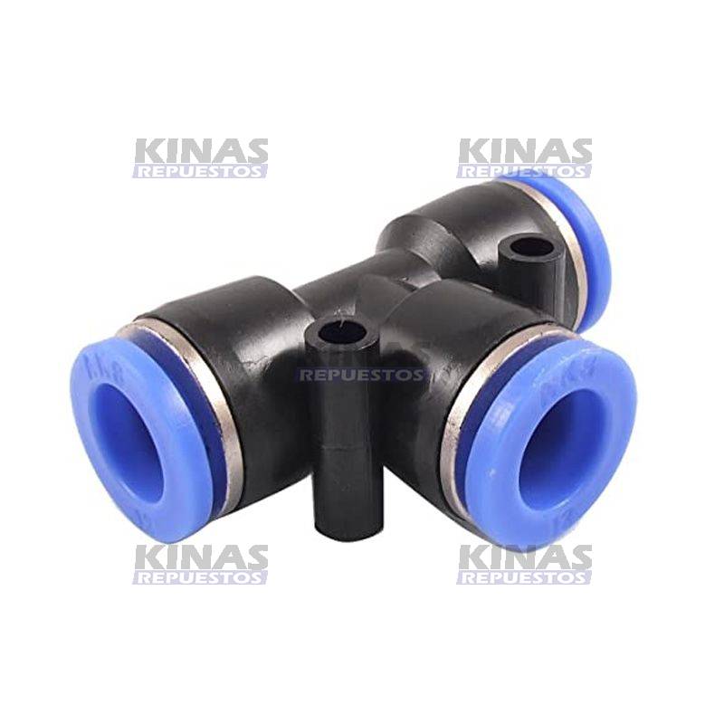 CONEXION RAPIDO TEE 12MM PLASTICO