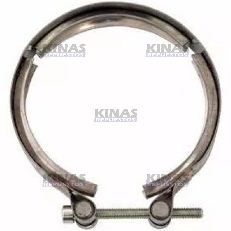 ABRAZADERA TUBO ESCAPE CATALIZADOR SCANIA 113/114/124 INOX
