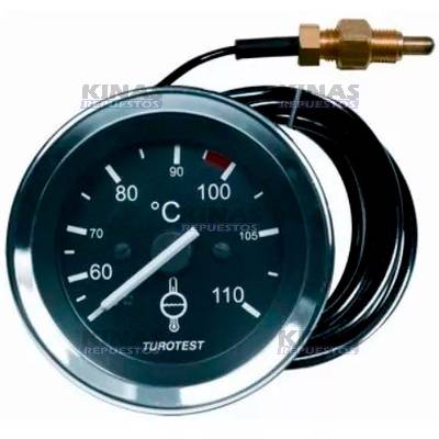 RELOJ TEMPERATURA REDONDO UNIVERSAL/SCANIA/MBB 112/113 M14 60MM 2MTS