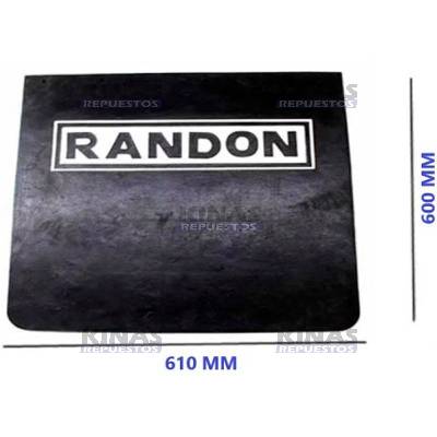 GOMA GUARDA BARRO CARRETA RANDON BLANCO SUPERIOR (610X600)