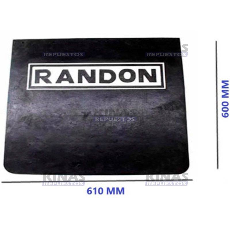 GOMA GUARDA BARRO CARRETA RANDON BLANCO SUPERIOR (610X600)