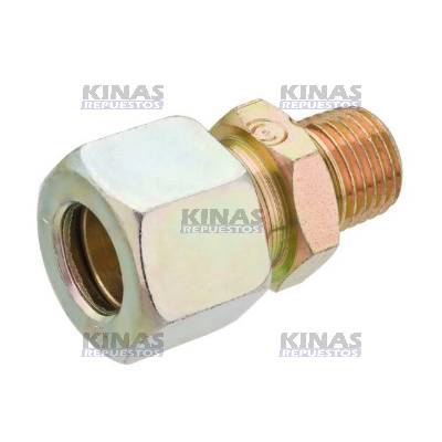CONEXION UNION MACHO 12MM X 1/4NPT (13MM) METAL