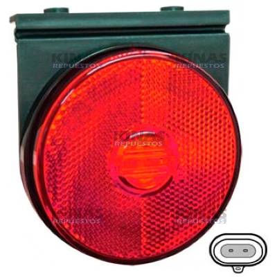 FARO SENALERA LED LATERAL CARRETA 24V - ROJO (ENCHUFE)