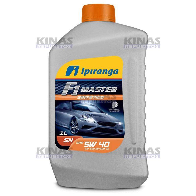 ACEITE MOTOR F1 MASTER SINTETICO 5W40 SN 1LT