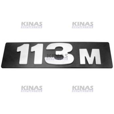 LETRERO EMBLEMA SCANIA 113 (113M) (PINTADO)