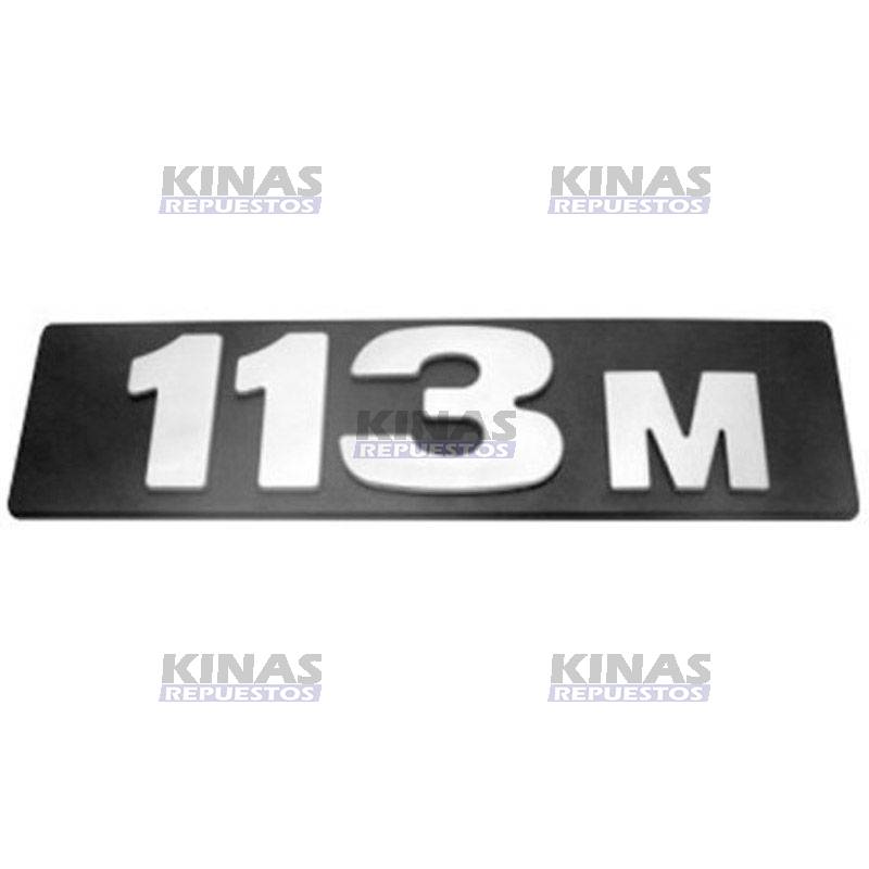 LETRERO EMBLEMA SCANIA 113 (113M) (PINTADO)