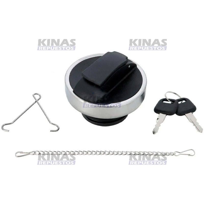 TAPA TANQUE COMBUSTIBLE SCANIA P94/114/124/S4 CROMADO (C/LLAVE)