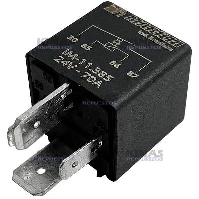 RELAY AUXILIAR 70A 24V C/SOP SCANIA/MBB/VL (4PATAS)