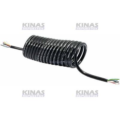CABLE ELETRICO MANGUERA ASPIRAL 7 CABLES 5.5 METROS