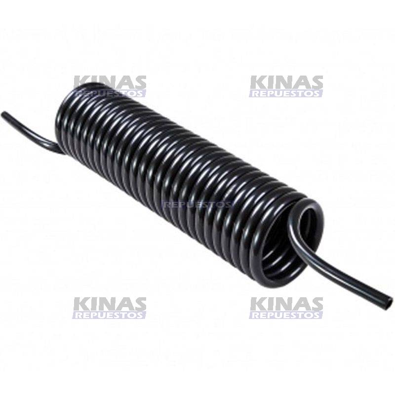 MANGUERA ASPIRAL RODOAR 8 X 6MM 5MTS NEGRO