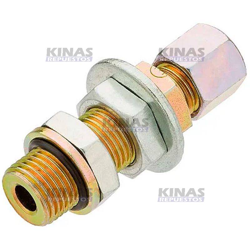 CONEXION ANTEPARO UNION FLEXIBLE CARRETA 12MMXM16 ROSCA