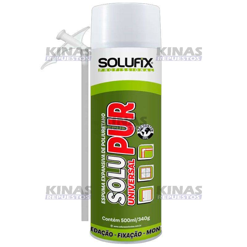 ESPUMA EXPANSIVA PULIURETANO 500ML/340GR UNIVERSAL