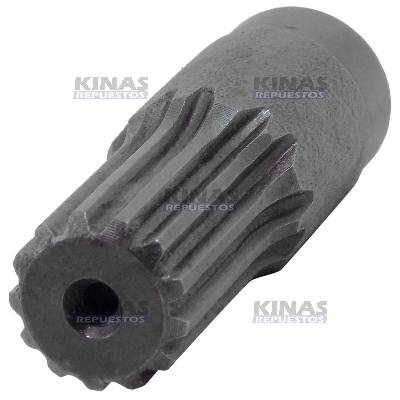 ACOPLE MACHO 13 ESTRIAS PONTERA 25MM EXTERNO / 21MM ESTRIAS (SOLDABLE)