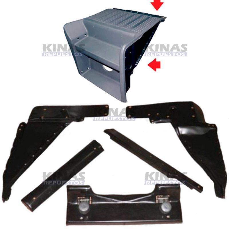 SOPORTE TAPA CAJA BATERIA SCANIA P94/114/124/S4 (SOLO SOPORTE)