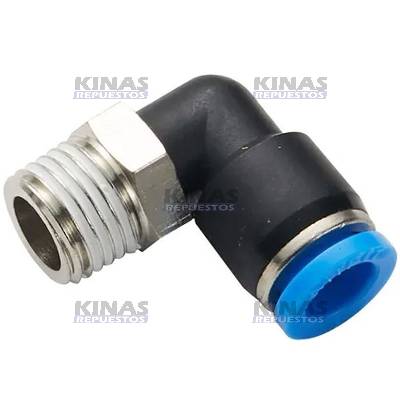 CONEXION CODO 08MMX13MM (1/4NPT) PLASTICO