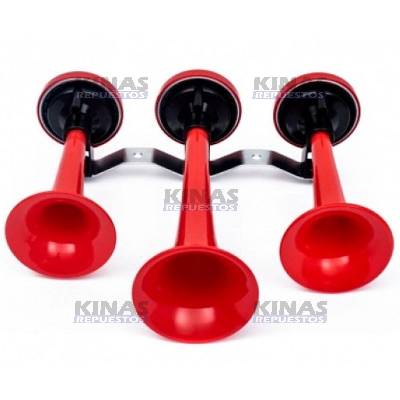 BOCINA AIRE 3 CORNETAS (ROJOS)