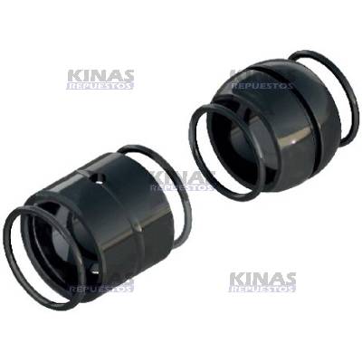 KIT REPARO BUJE EJE ZETA FRENO CARRETA 41.5X50.5X44MM (NYLON) TUBELESS RANDON